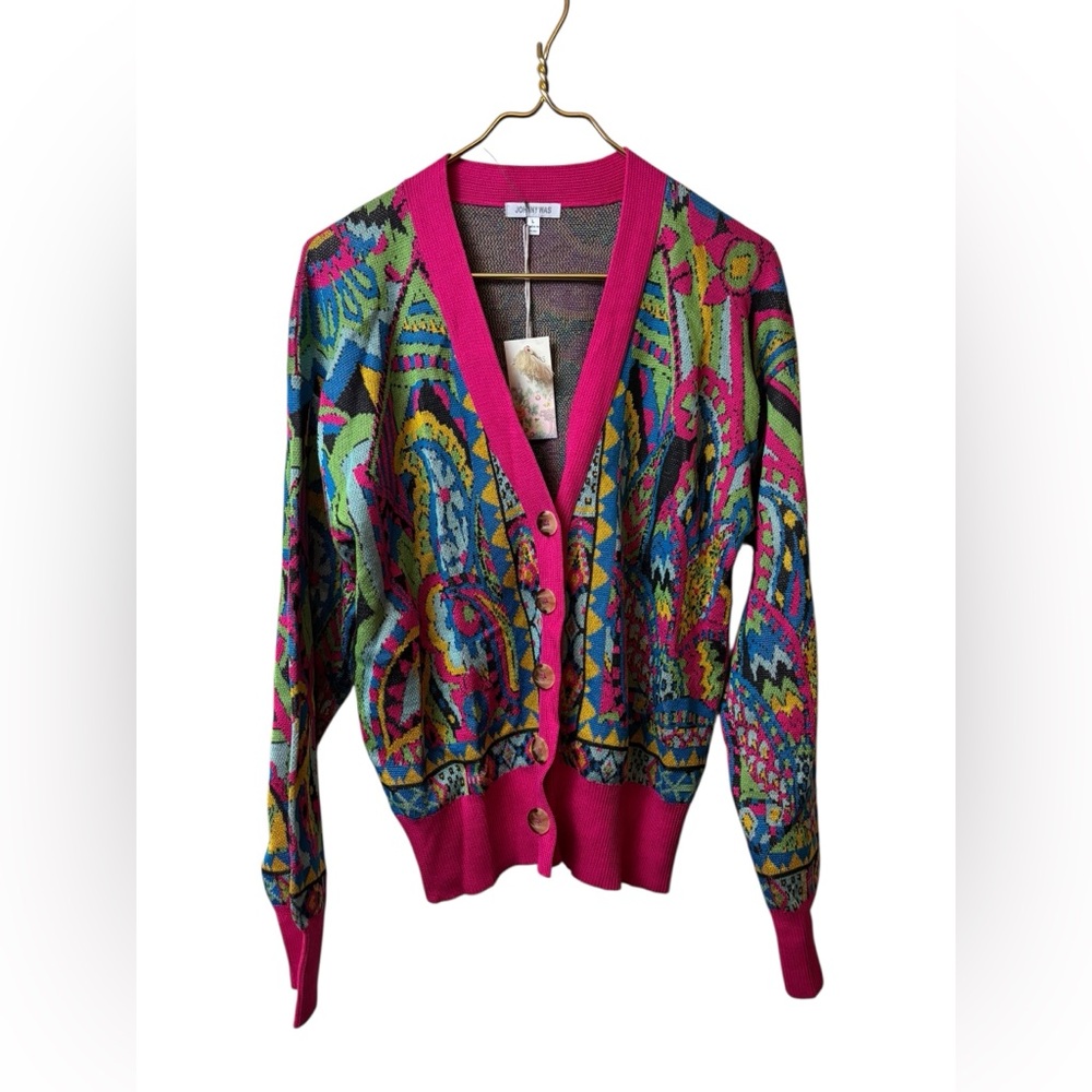 NEW JOHNNY WAS | cardigan sweater large demarne